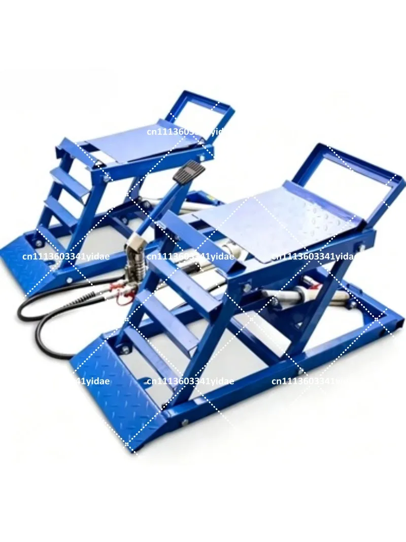 Adjustable 2 Ton Portable Garage Car Lift Ramp Steel Hydraulic Jack Lifter Repair Lifting Equipment