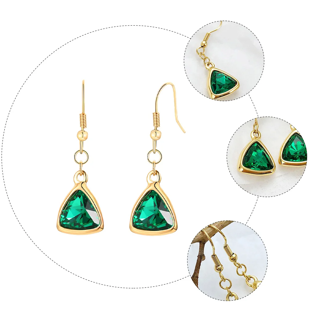 

1Pair Durable Titanium Steel Earrings Elegant Design Female Jewelry for Any Occasion Long Earring Chic Earring