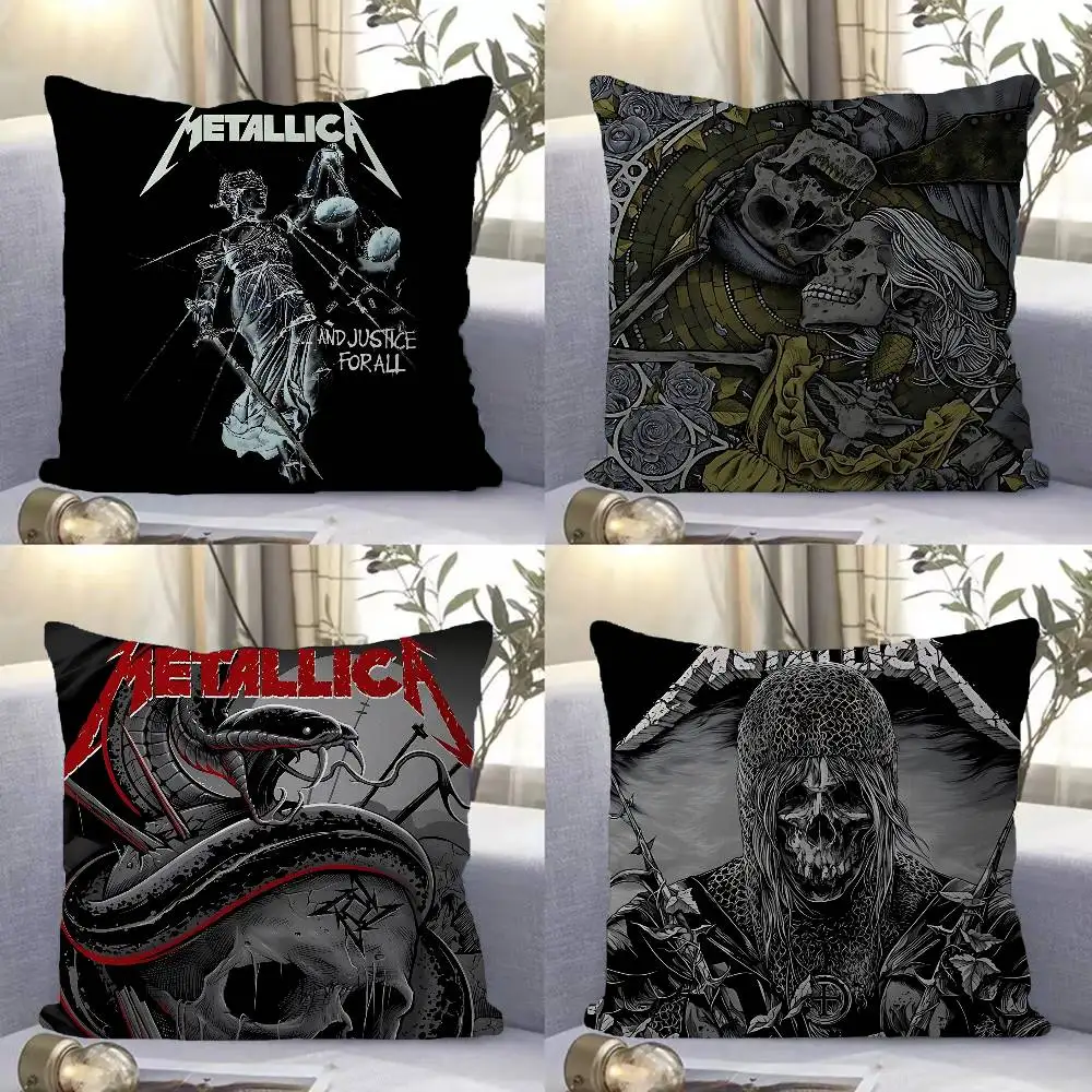 Band M-metallic-c Cushion Cover Inches Farmhouse Decor Home Throw Pillow Covers for Couch Decorations
