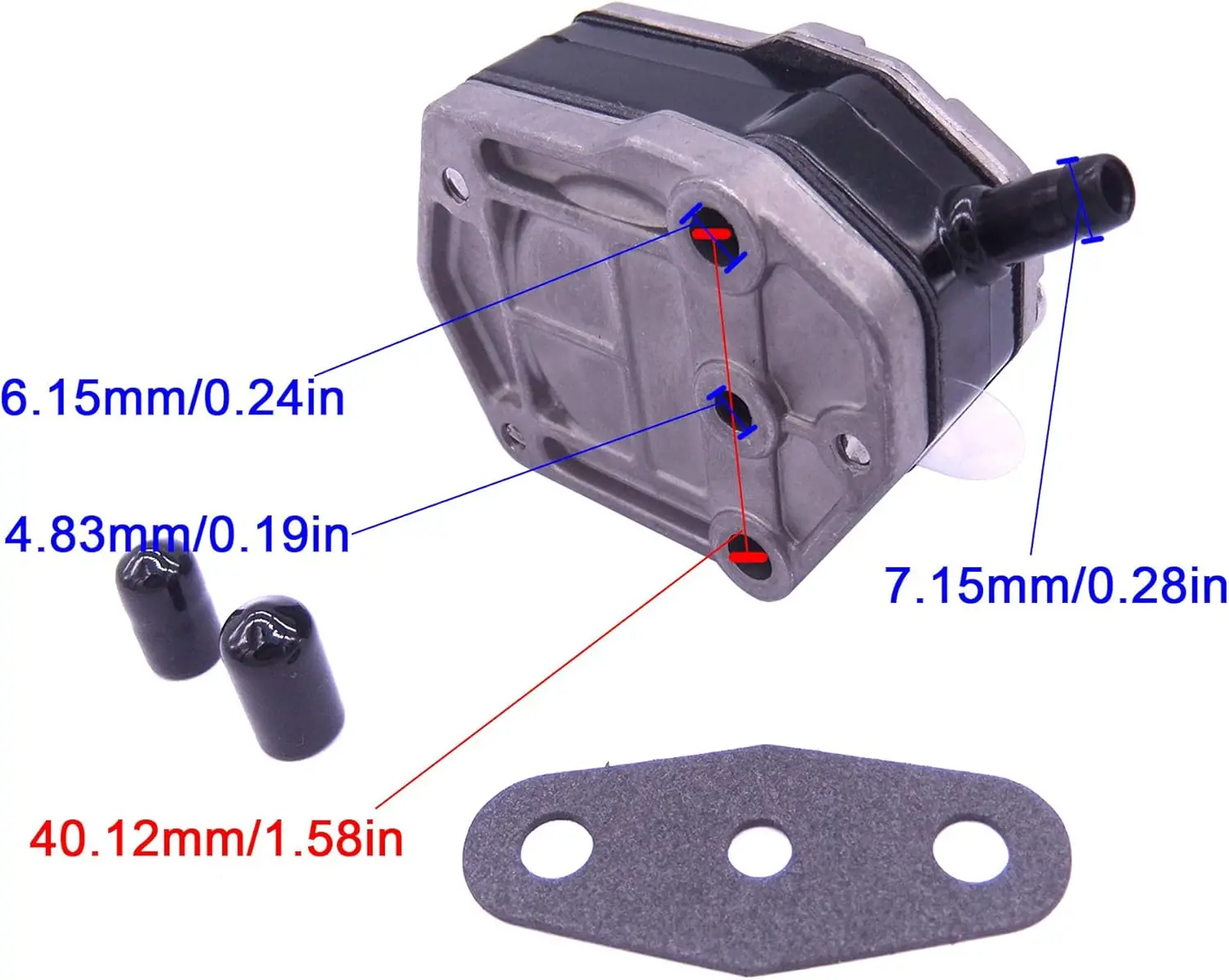Engine Fuel Pump Assy 6A0-24410-00 663-24410-00/01/02/03/04/05 692-24410-00 for Yamaha 2-Stroke 25HP 30HP 40HP 50HP 55HP 60HP 75