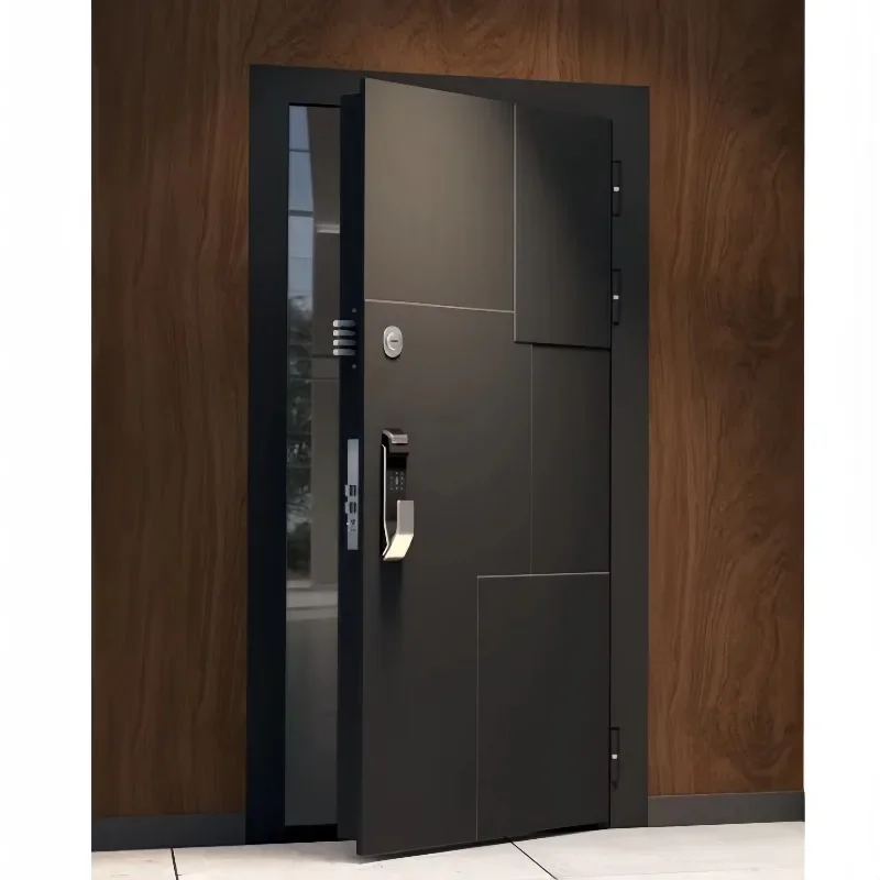 Security entrance door, external residential entrance door, thermal insulation and anti-theft front revolving door
