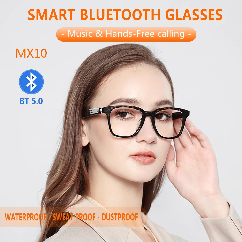 New Smart Bluetooth Glasses 5.0 TWS Wireless Bluetooth Call Headset Glasses Anti-blue Light IP67 Waterproof Fashion Music Glasse