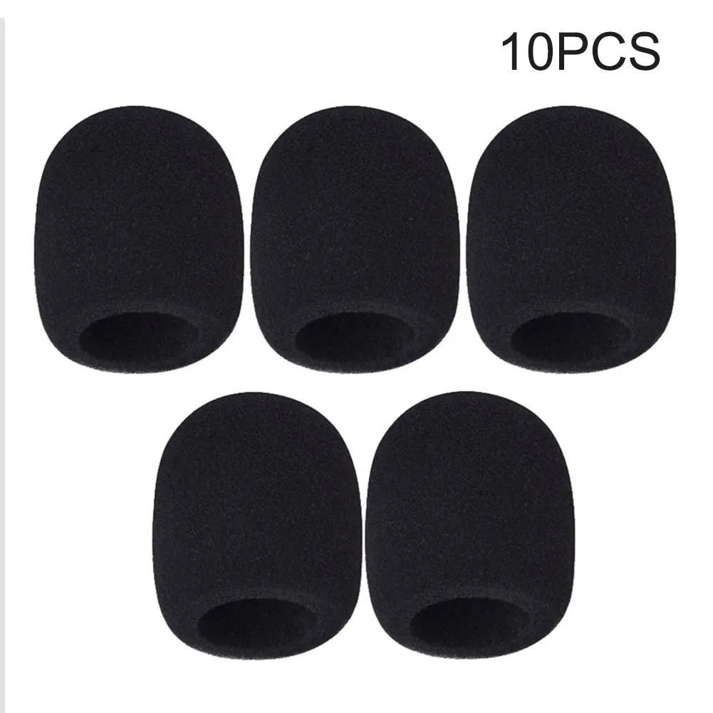 10pcs Microphone Foam Covers Protector Thickened Handheld Stage Microphone Windscreen Foam Case Cover Mic Accessories