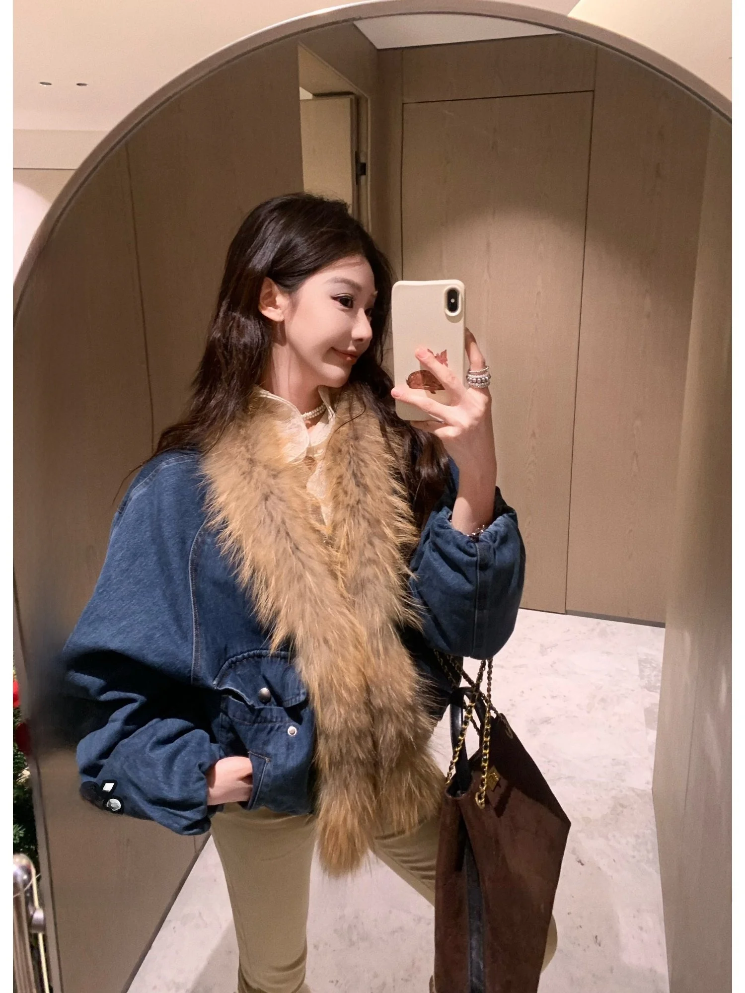 

Slimming down Jaet DADADA New Winter Faionable Young Sle Women's Puffer Coat Warmth Comfortable Fit White Du down