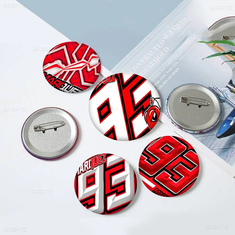 M-Marc M-M93 M-Marquez 58mm Handmade Brooch Cartoon Cosplay Badge on Backpack Jewelry Accessories Gifts