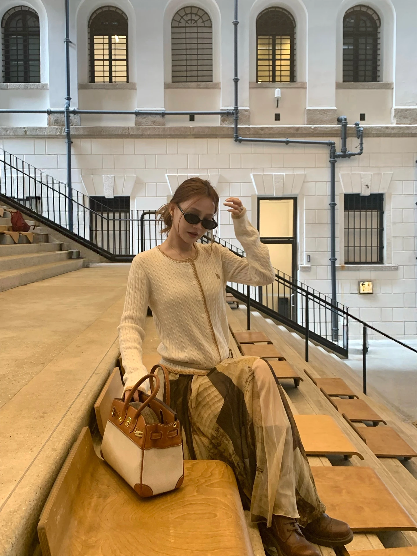 

Женская свободная юбка Bluetique из полупрозрачного тюля с винтажным принтом, средней посадки, из полиэфирного волокна