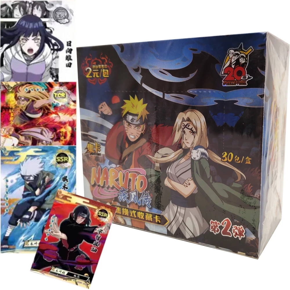 日本のアニメナルトコレクションカード漫画活力チャームキャラクター創造的な職人技サプライズ趣味カードファンギフト