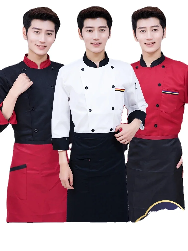 Summer Catering Chef Work Clothes Short Sleeved  Long Sleeved Hotel Kitchen Chef Jacket Chef Uniform