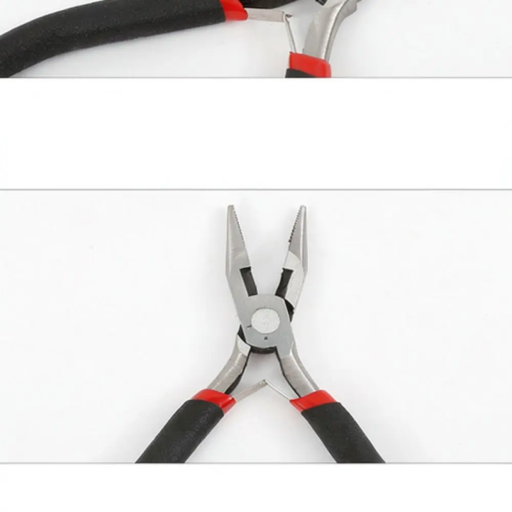 5 Inch Carbon Steel Needle Nose Pliers Jewelry Craft Hand Tool Precision Repairing Gear For Wire Manipulation