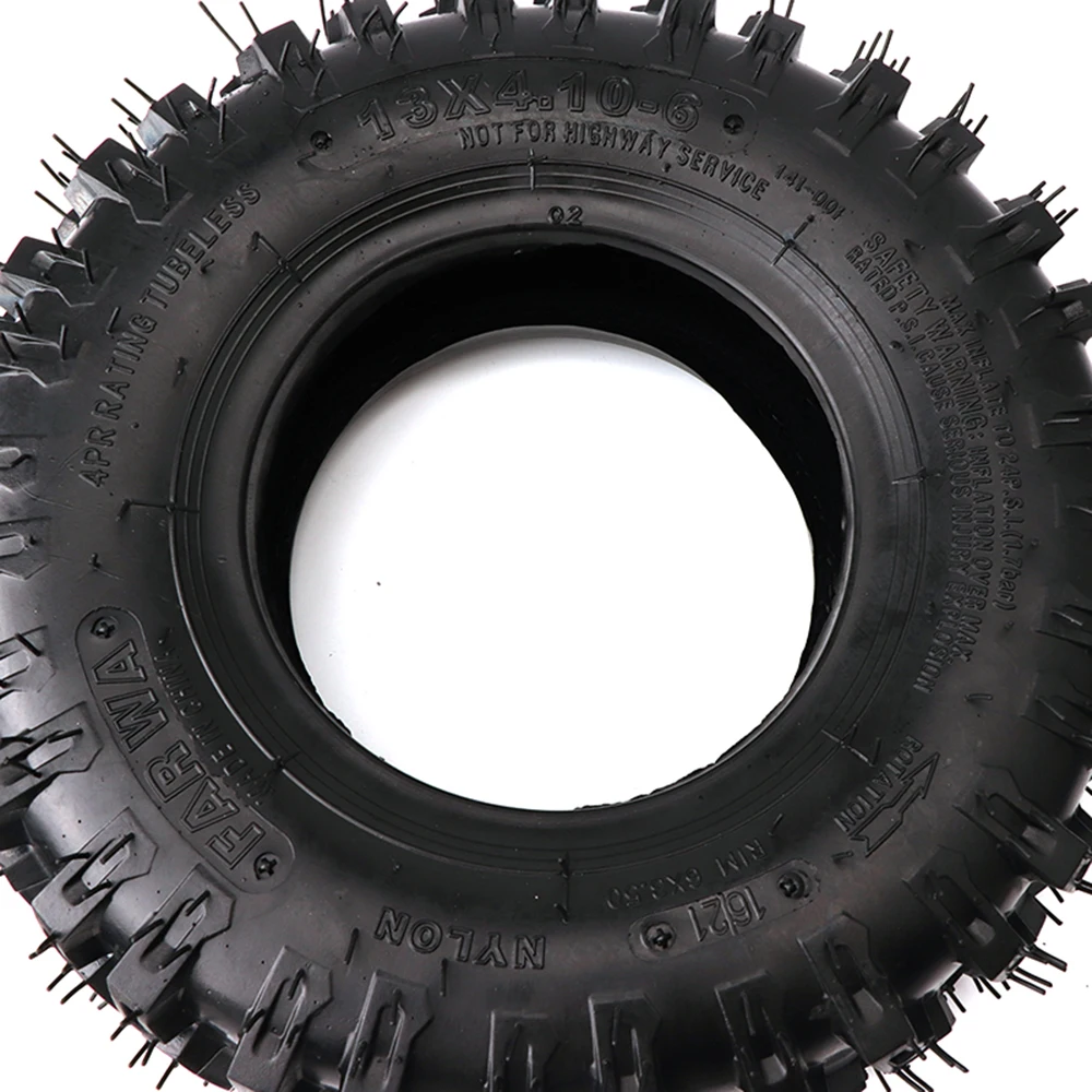 13x4.10-6 الأنبوب الداخلي للإطار الخارجي 4.10-6 "4 PR الإطارات ل منفاخ الثلج الثلج ATV الذهاب كارت رباعية 4 عجلات عربات التي تجرها الدواب أجزاء الدراجة الصغيرة