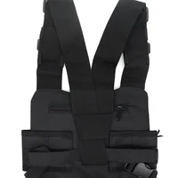 Ham Radio Hip Hop Front Pack West Wist Pouch Holster Vest Men Tactical Chest Rig Bag for Wouxun Baofeng UV-5R UV-82 bf-888S 5