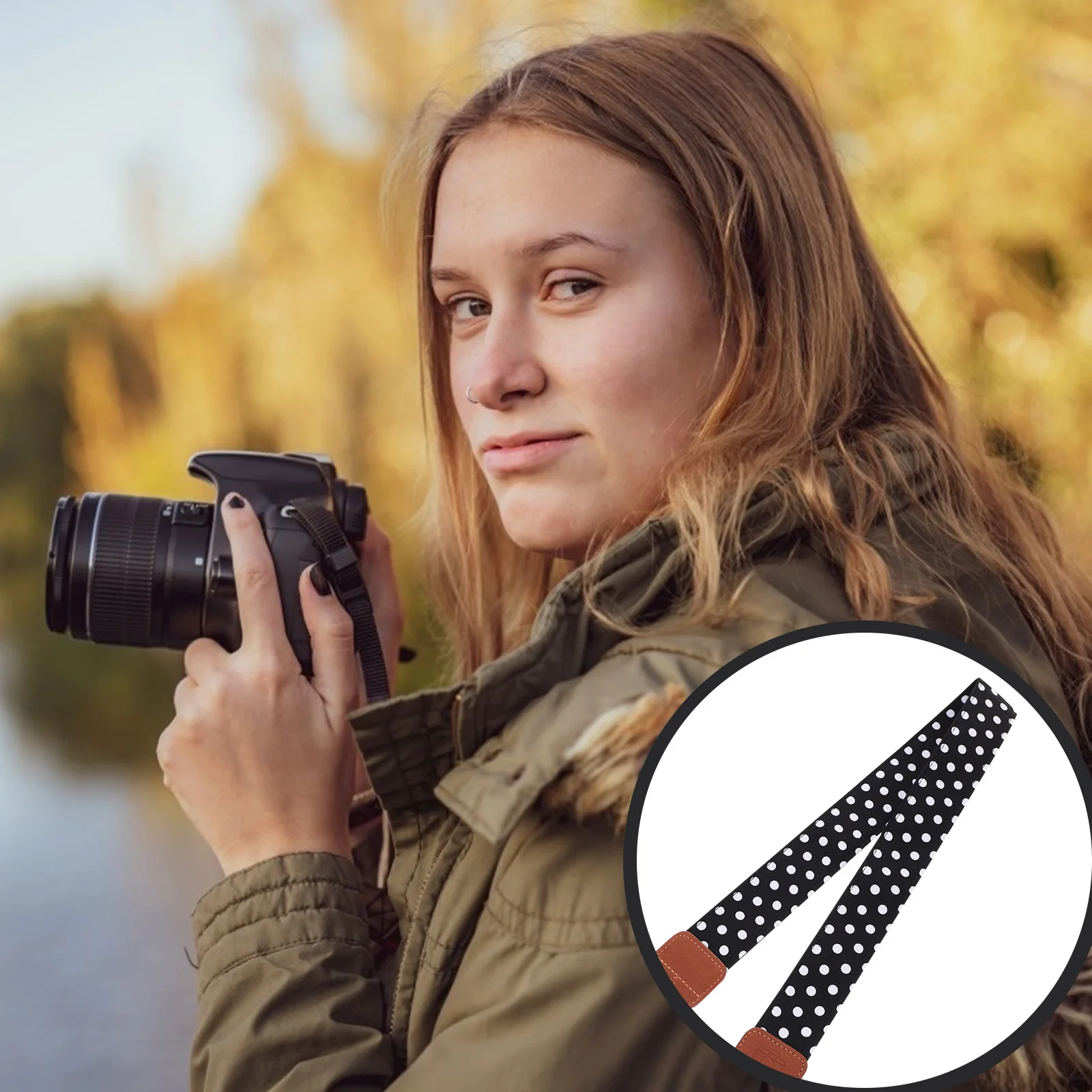 

Adjustable Vintage Camera Neck Strap Dslr Shoulder Sling Belt Soft Padded for Ideal Gift for Photography