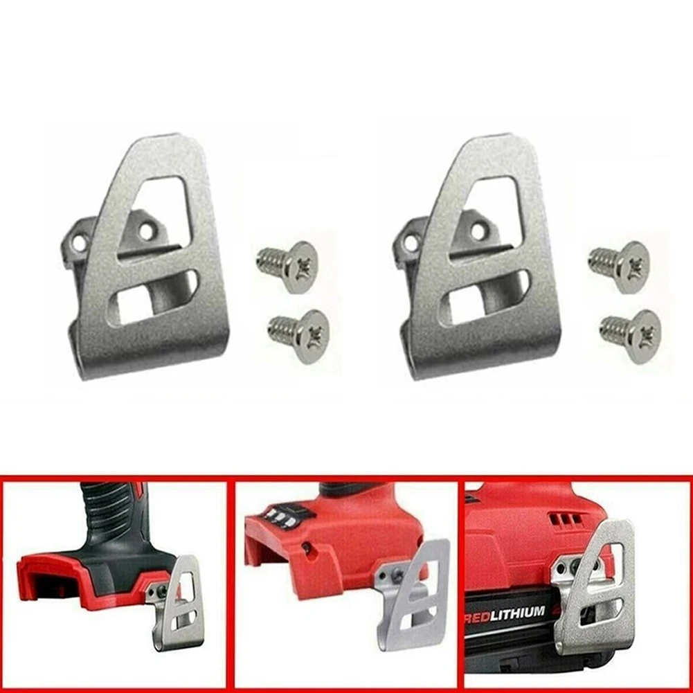 2pcs Belt Clip Hooks With Screw For 18V 2604-22CT 2604-20 2604-22 Cordless Drills Driver Power Tool Accessories