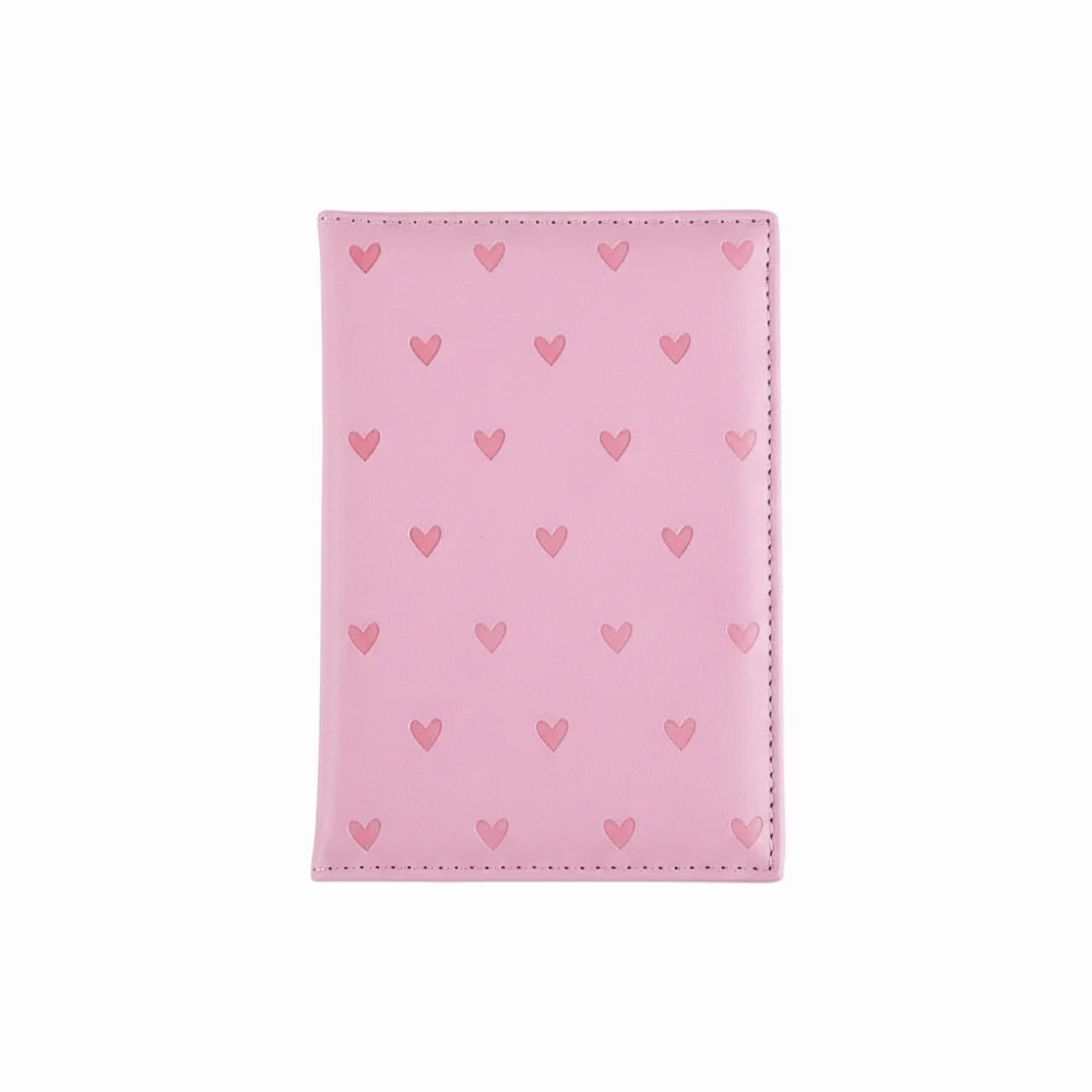 Fashion Love Printed Passport Protective Cover Portable Cute Travel Passport Case PU Leather Document Protector Case