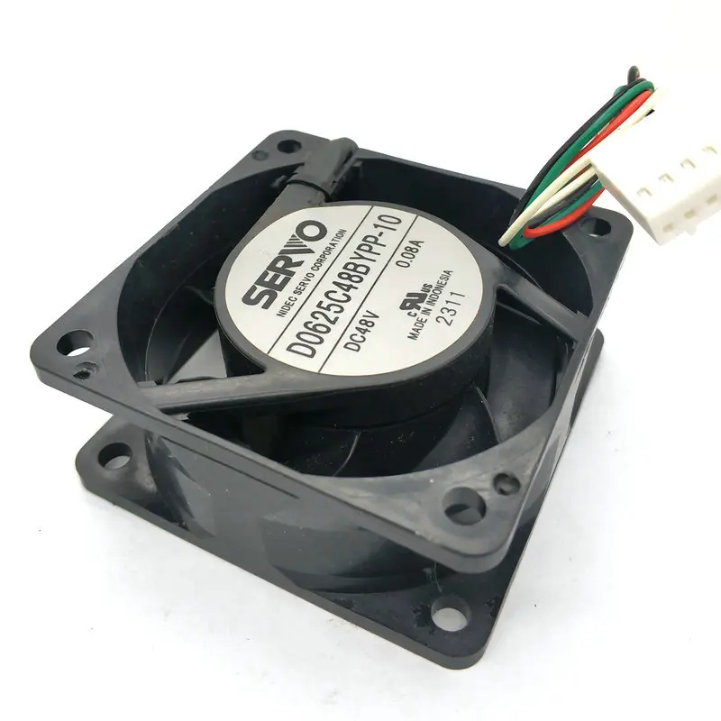 D0625C48BYPP-10 6025 48v 0.08a 4wire cooling fan 60*60*25MM hzdo