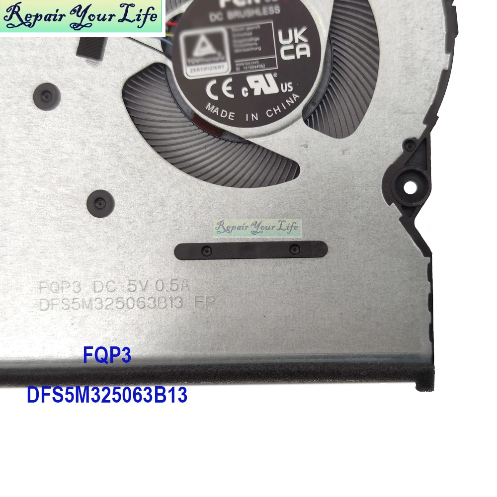 Laptop CPU Cooling Fan For ASUS Vivobook 15X K3504 M3504YA K3604ZA M3604YA Cooler Processor Fans 13NB10A0T01111 DFS5M325063B13