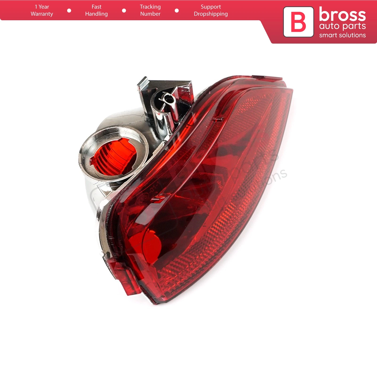 BSP990-2 Rear Bumper Tail Fog End Light Lamp Lens Reflector Right Side 265804720R  for Renault Megane MK4 Hatchback  ONLY!!!