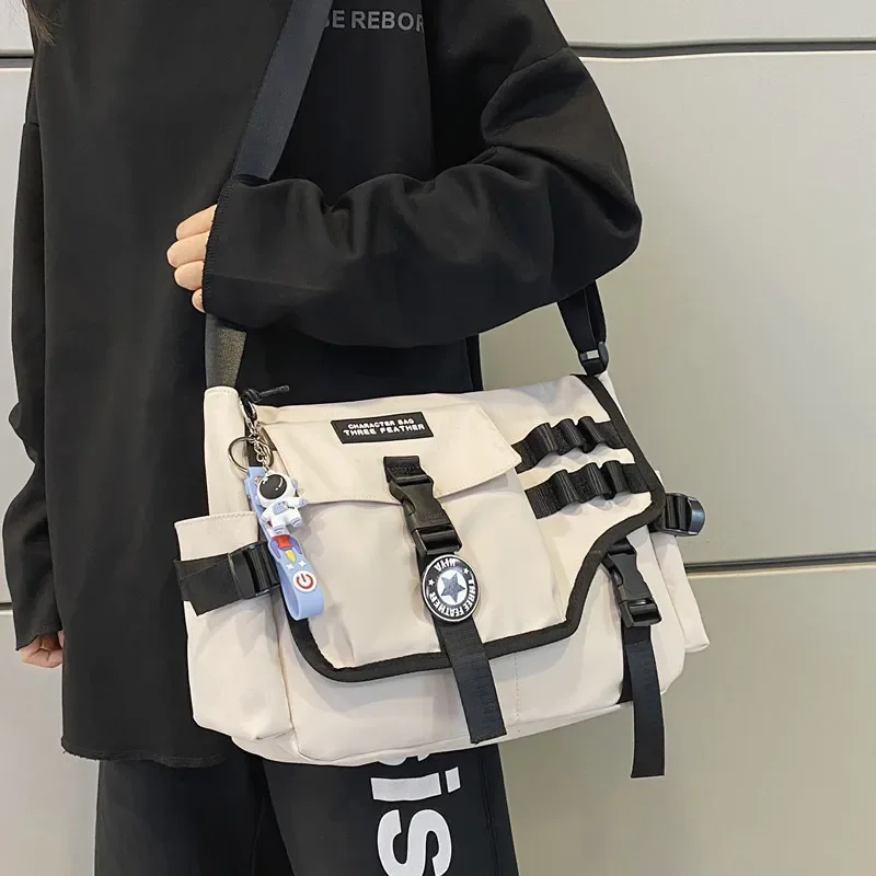 

Canvas Crossbody Bags for Women 2024 Nylon Men Postman Student Shoulder Messenger Bag Large Satchel Fashion Bookbag Big Handbags