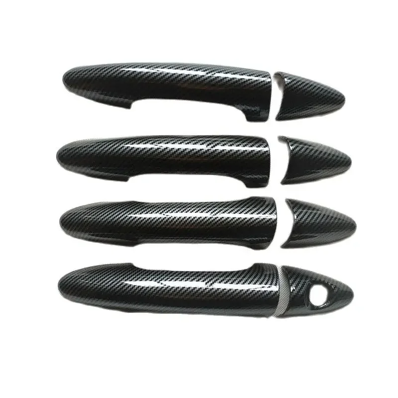 For Hyundai Accent Solaris Verna i25 2012 2013 2014 2015 2016 Accessories Door Handle Cover Trim Plastic Imitation carbon fiber
