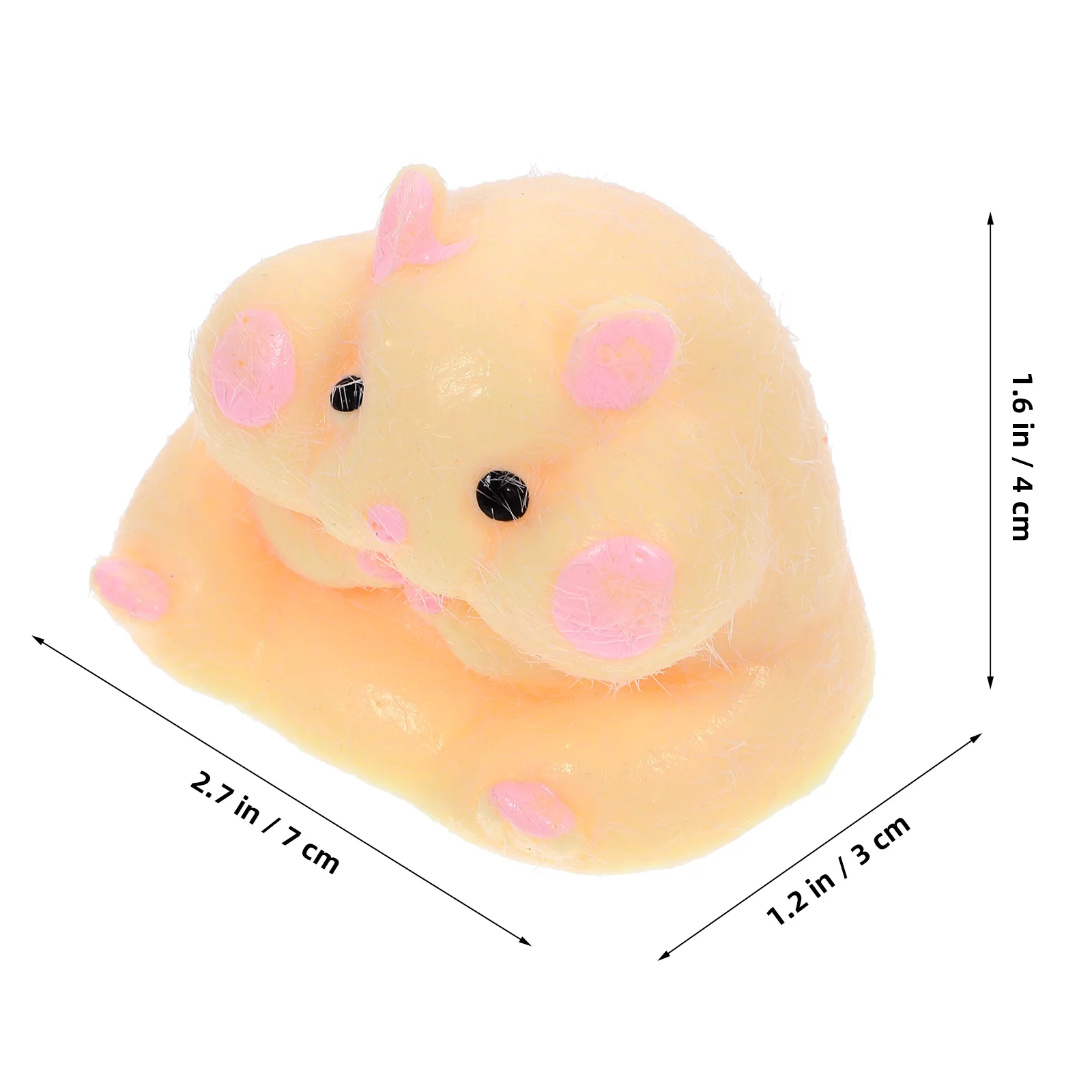 Hamster Dumplings Interesting Decompression Toy Mouse Stretchy Toys Animal Shape Squeeze Soft Rubber