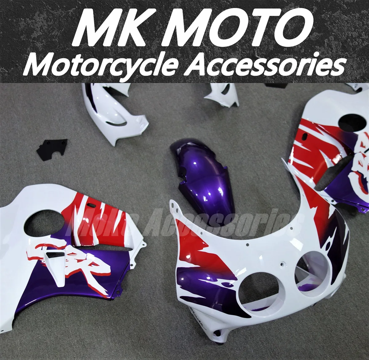 Fairings Kit Fit For Cbr250rr Mc22 1990 1991 1992 1993 1994-1999 Bodywork Set High Quality ABS Injection Purple White Red