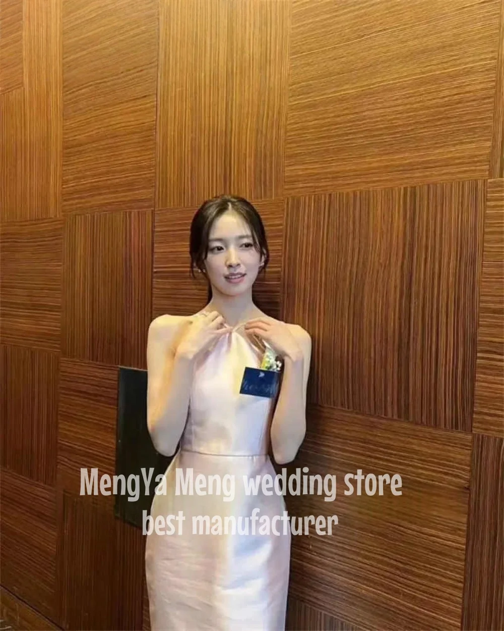 Рисунок 5 - ZHUISHU Розовые вечерние платья с бретелькой на шее