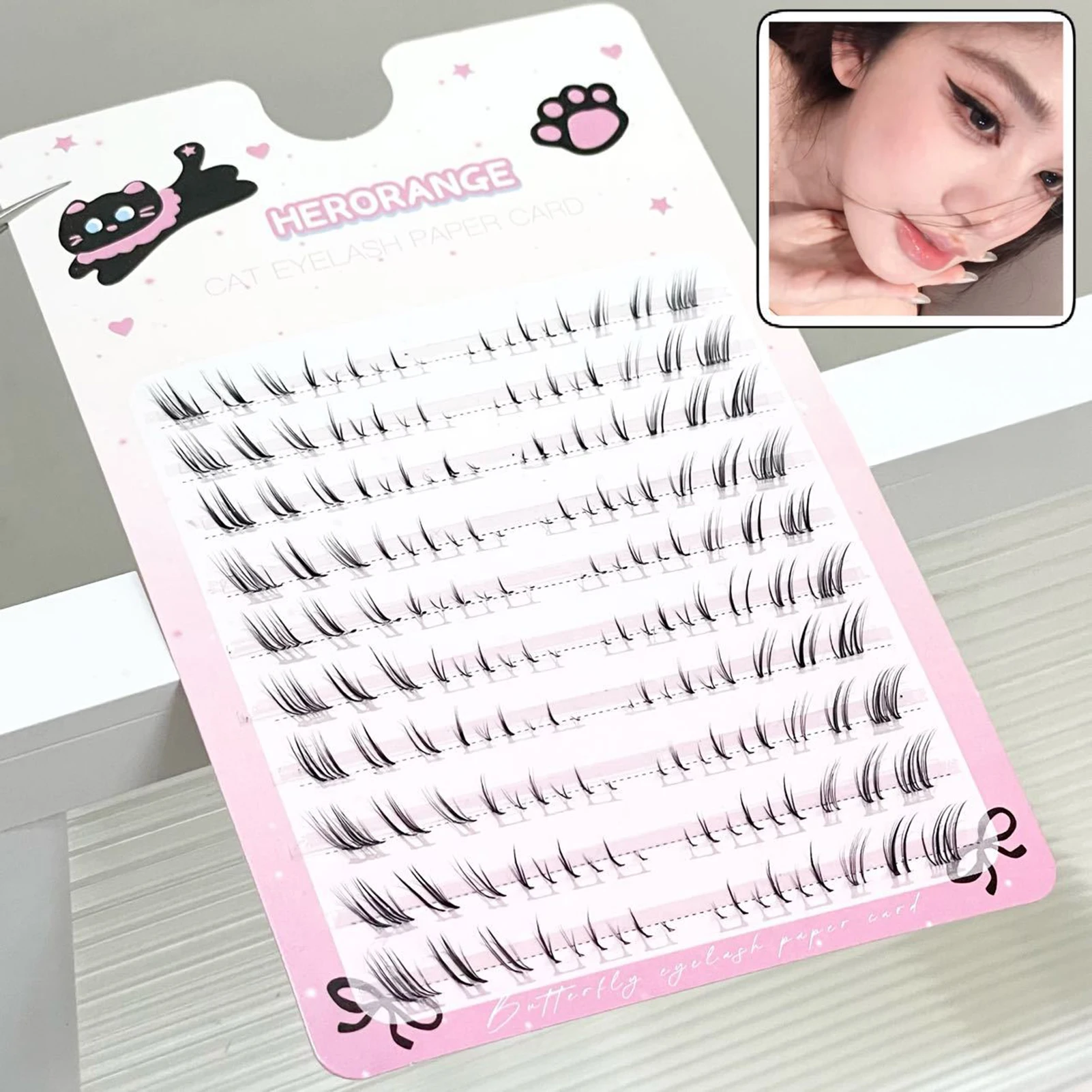 Fuchs-Stil untere gefälschte Wimpern natürliche flauschige untere Wimpern für Frauen täglich tragen Party Make-up 3D weiche Wimpern