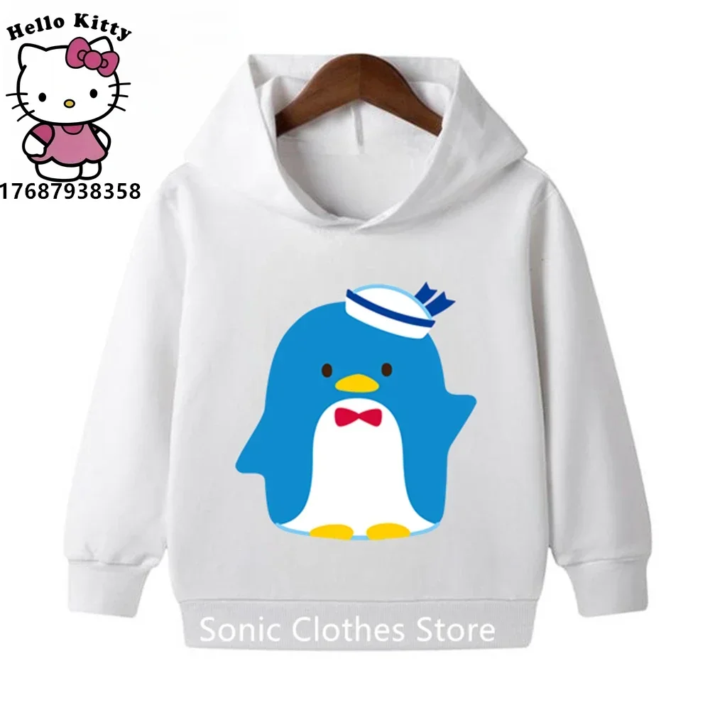 Tuxedosam Hoodie Kids Clothes Boys Girls Sweatshirt Fashion Pullover 3-12 Year Old Baby Sanrio Clothing