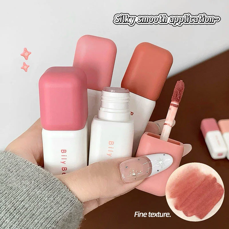 Soft-Focus Matte Lip Mud, Fine Silky Non-Drying Texture, Long-Lasting High Pigment Lip Glaze, Beginner-Friendly