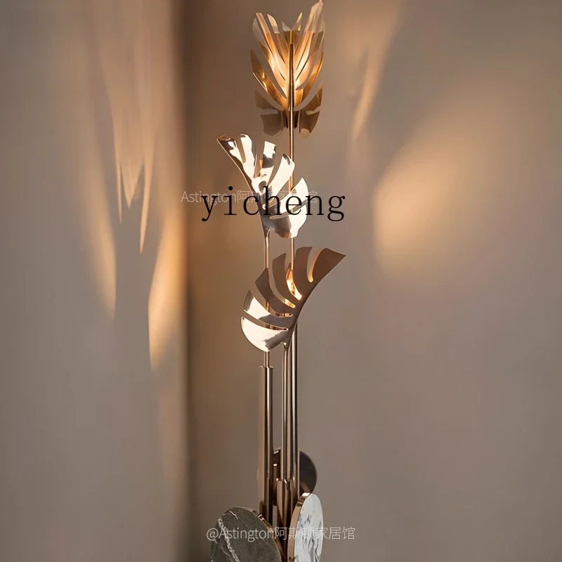 

O-6 villa light luxury high-end art decoration floor ornament stainless stl and marble