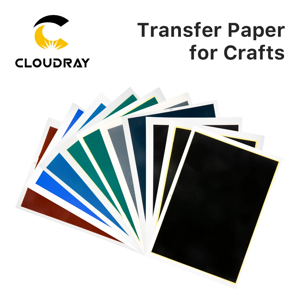 

Cloudray 5/10PCS Transfer Paper for Crafts Laser Engraving Color Marking DIY Art Design for Laser Engraving & Marking Machine