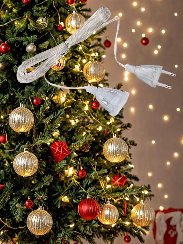 EU US Plug Power Extension Cord Garland transparent extension cord Clear Power Cable Extension For Garland LED Fairy Lights