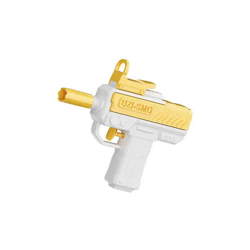 1Pcs Non Electric Pistol Summer UZI Water Gun High-pressure Full Automatic Firing Water Beach Toy Gun For Kid Adult Gift