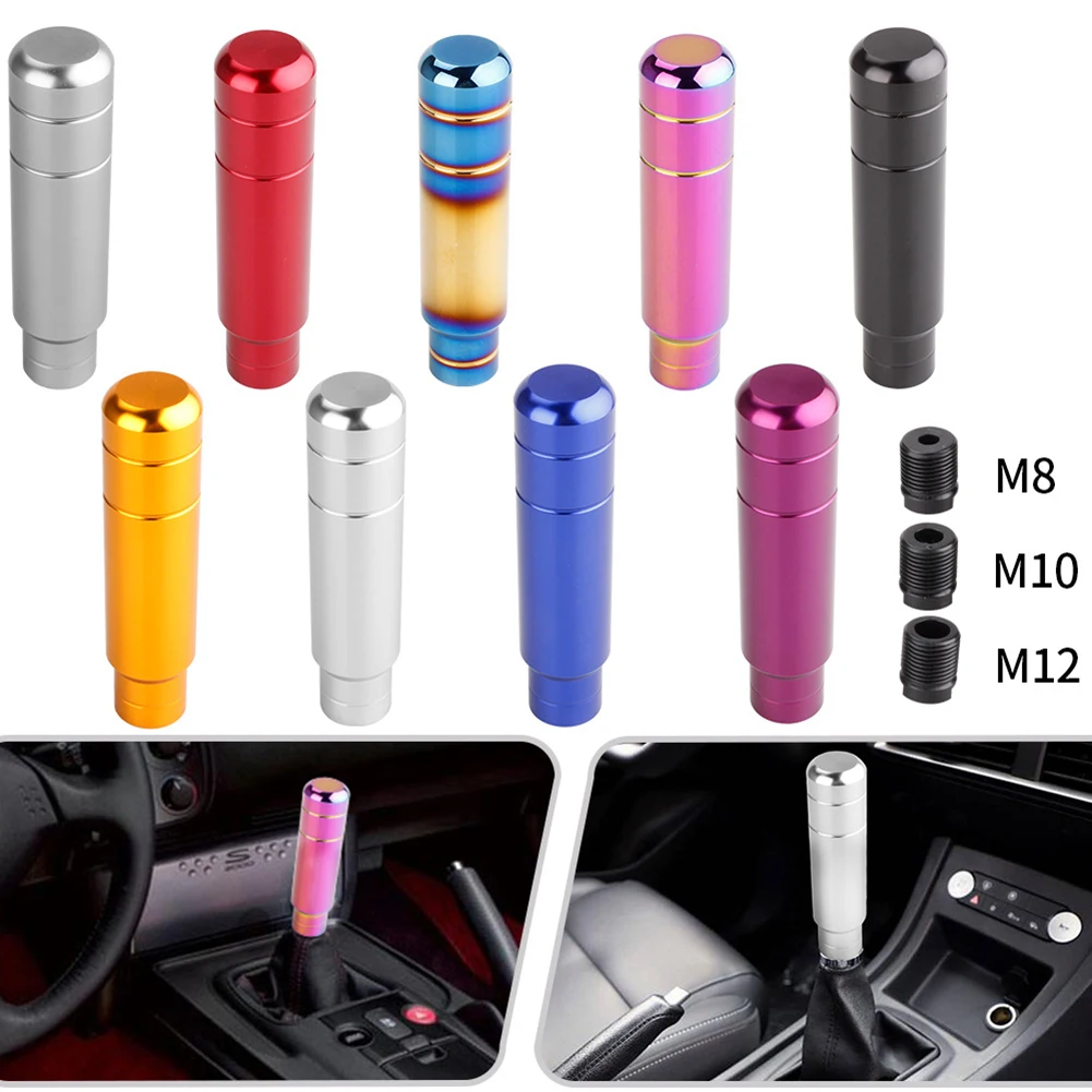 Aluminum Alloy 13cm For Car Gear Shift Knob for Manual Transmission Featuring Wave Pattern for Comfortable and Reliable Use