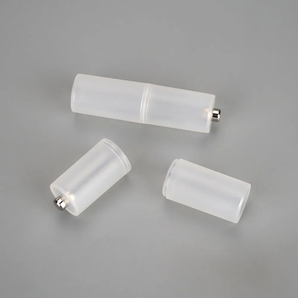 4pcs AA to C/2pcs AAA to AA Size Battery Converter Switcher Adapter Home Mini Trip Portable Large Strength Battery Holder Shell