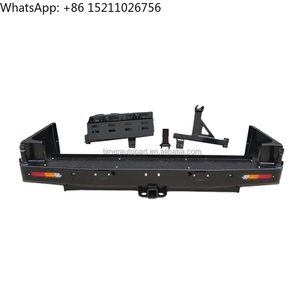 4x4 Road protection Bumper Steel Rear Bull bar Guard Upgrade Rear Bumper for Land Cruiser 100 Series LC100