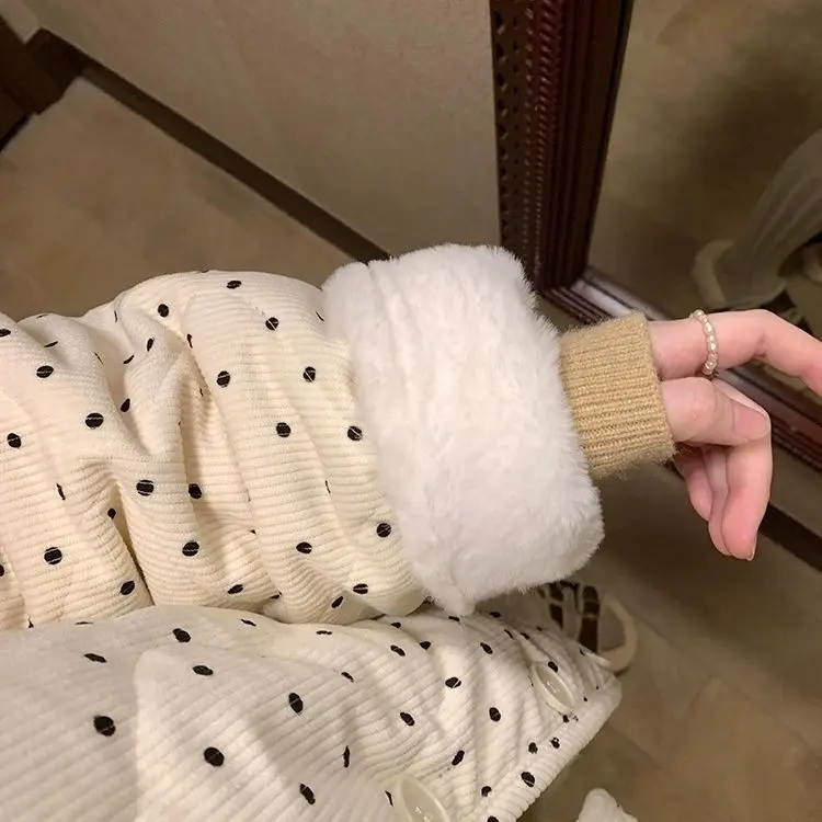 Machine Washable New Winter Cotton Coat, Loose Cotton Jacket, Thickened Velvet, Warm and Slim Coat, Winter Coat for Women