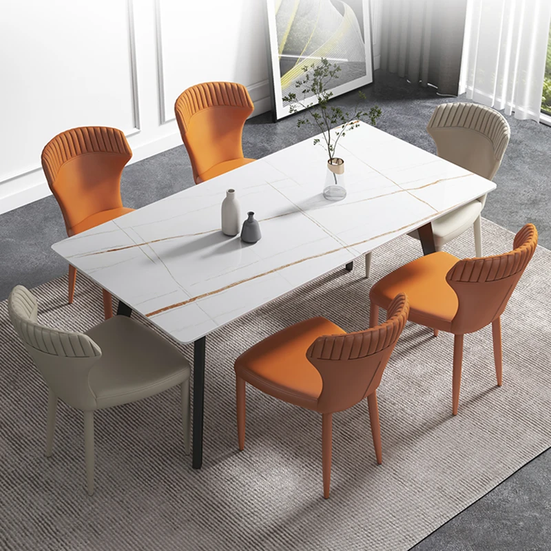 Dinette Designer Dining Chairs Luxury Arm Floor Ergonomic Dining Chairs Bar Stools Cucina Arredo Dining Room Table Chairs Set47