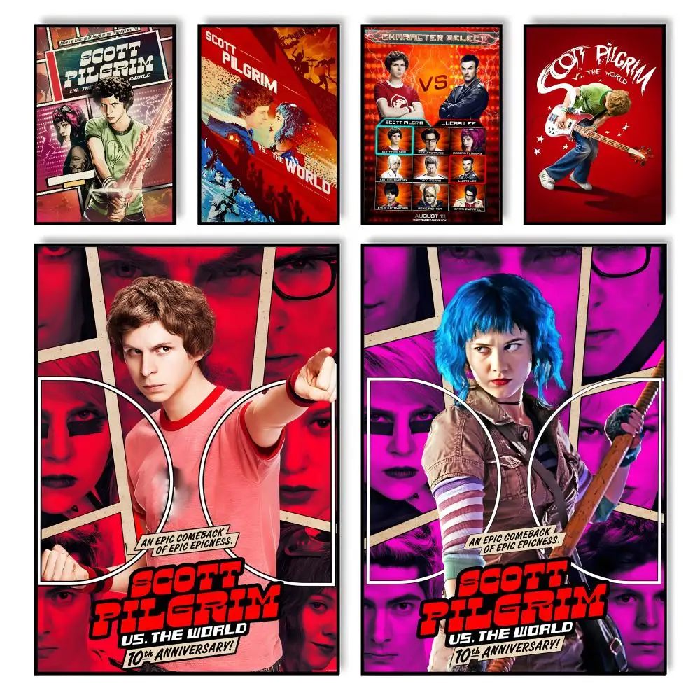 Scott Pilgrim vs. the World Classic Poster Wall art print art suitable for living room bedroom bar parlor home decor gift