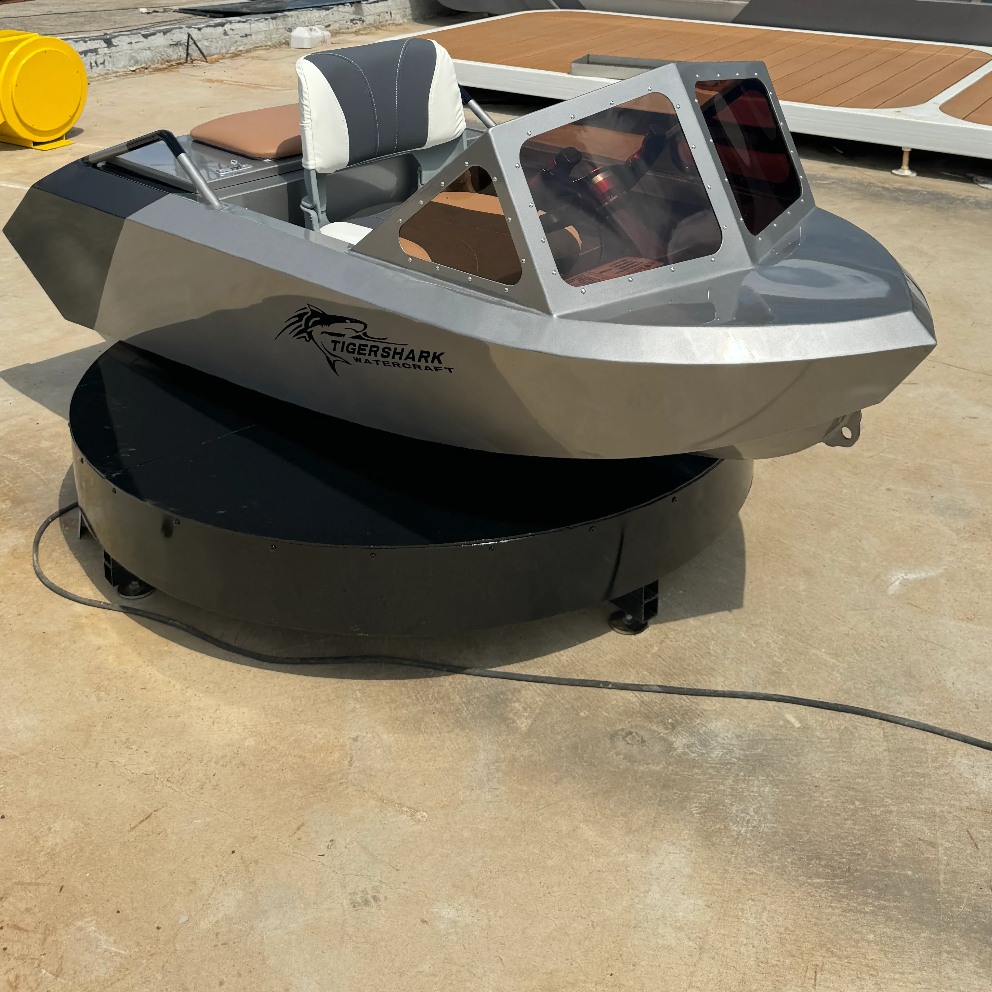 Child Friendly Safe Mini Water Karting Boat, Stable Power Component For Theme Park Kids Water Play Entertainment