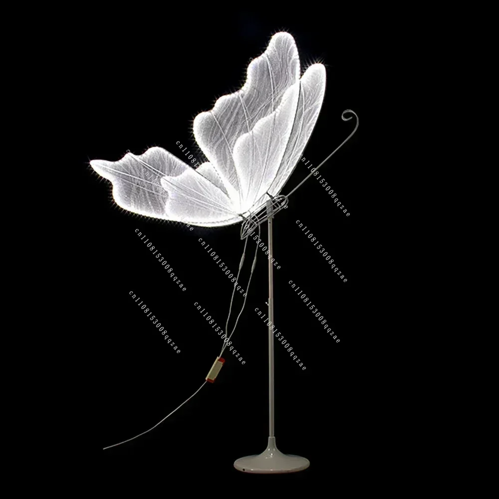 Butterfly Wing Pendant Ceiling Decoration 60cm Luminous Wedding Road Guide Hotel Stage Decoration Lights Birthday Party Decorate