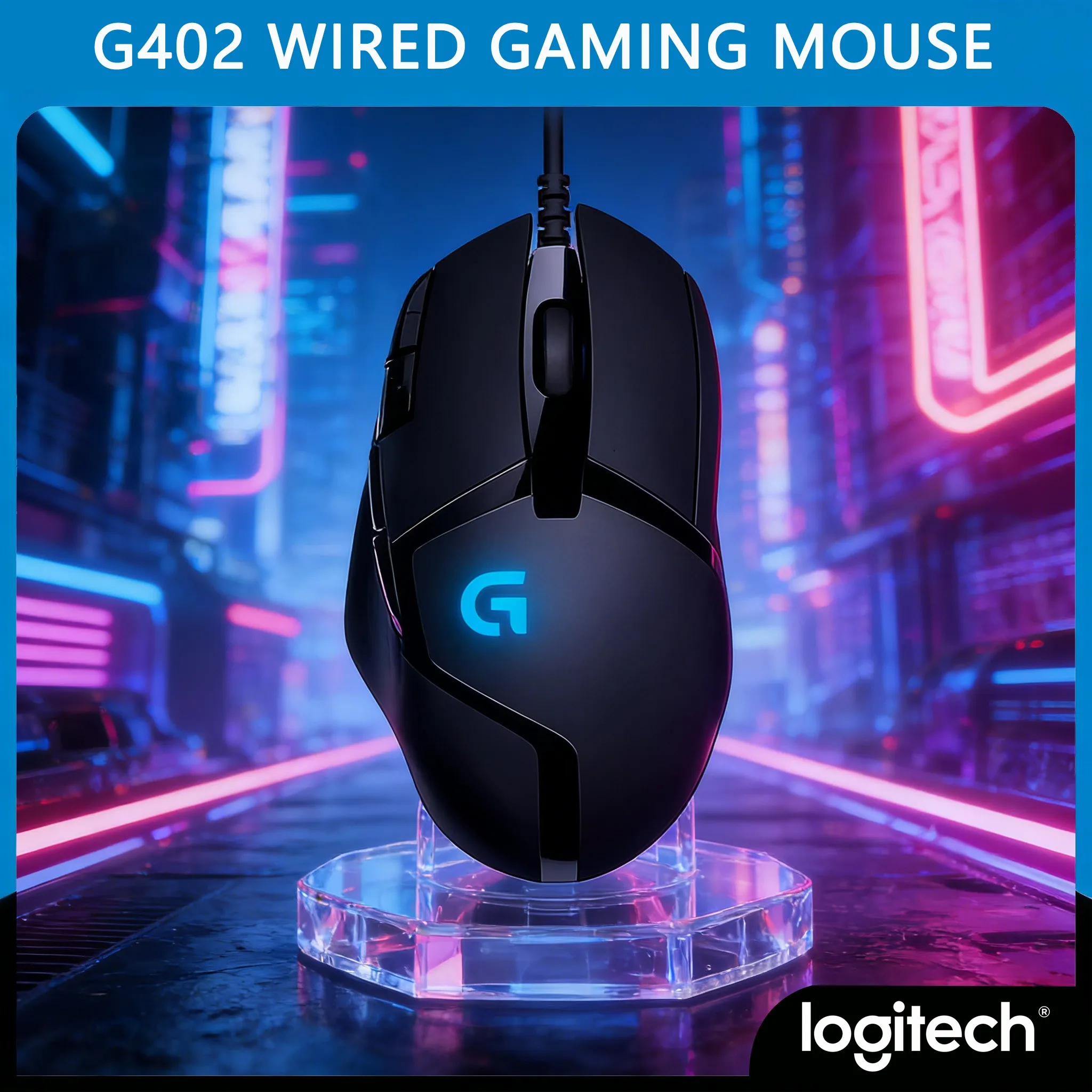Logitech G402 LOL Competitive Gaming Mouse High-Speed Tracking Macro Customization
