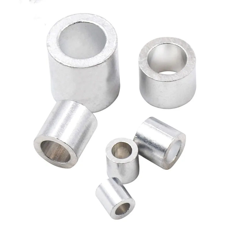 Picture 6: 1-50pcs Round Aluminum Sleeve Wire Crimp Sleeve Wire Ferrules Cord Lock Aluminum Cable Stopper Fixing Crimp Rope Hardware M1-M12