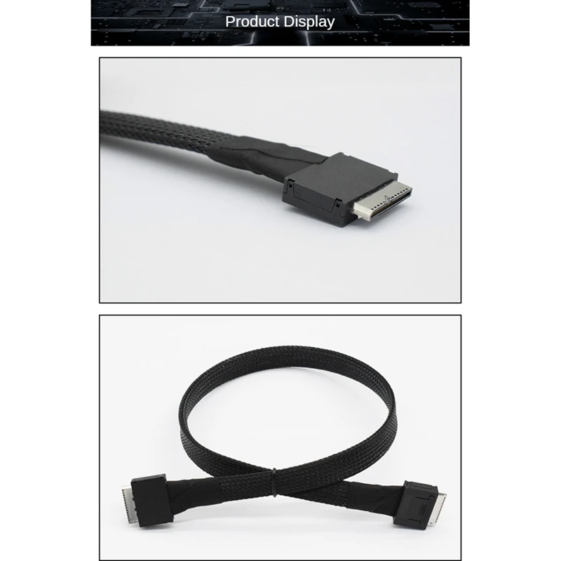 PCIE Oculink SFF 8611 8I To SFF 8611 8I Data Transfer Cable For Server, Pcie4.0 Connection For Server Data Transfer Line