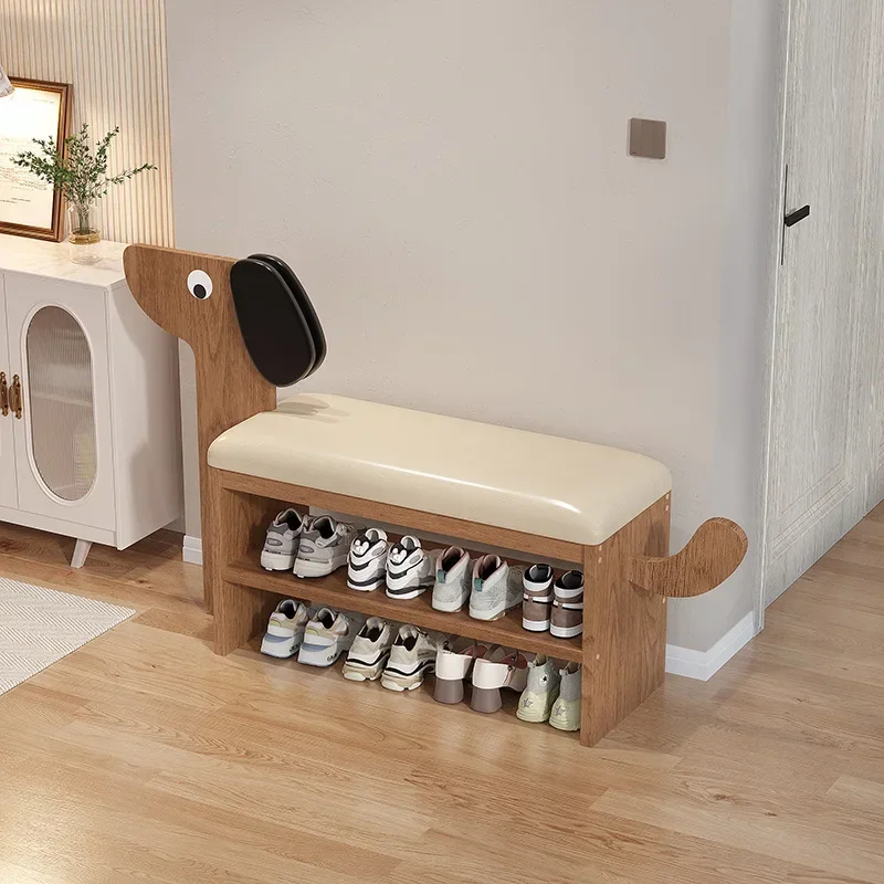 Puppy Shoe Changing Stool Home Shoe Rack Sofa Stool Stool Sitting Shoe Cabinet Stool In One