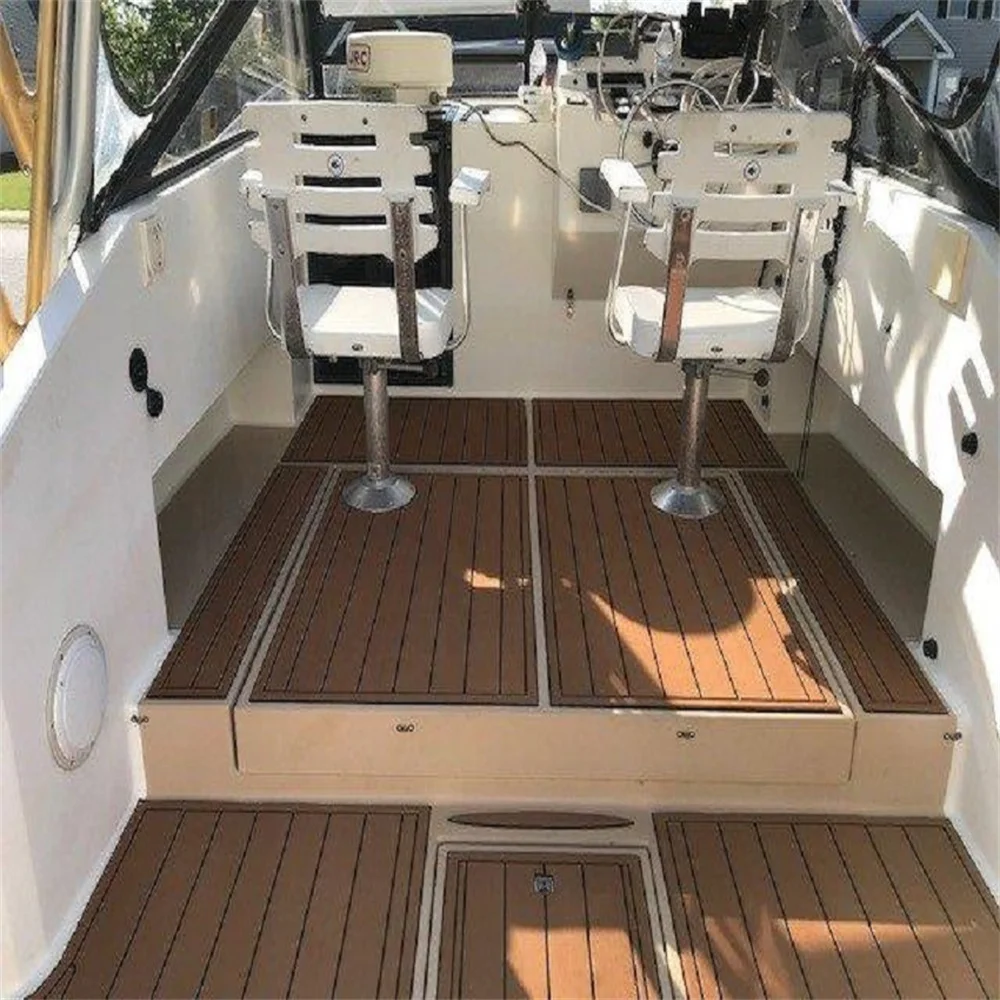 Cockpit Pad Boat EVA Faux Foam Teak Deck Floor Mat For 2000 Carolina Classic 25