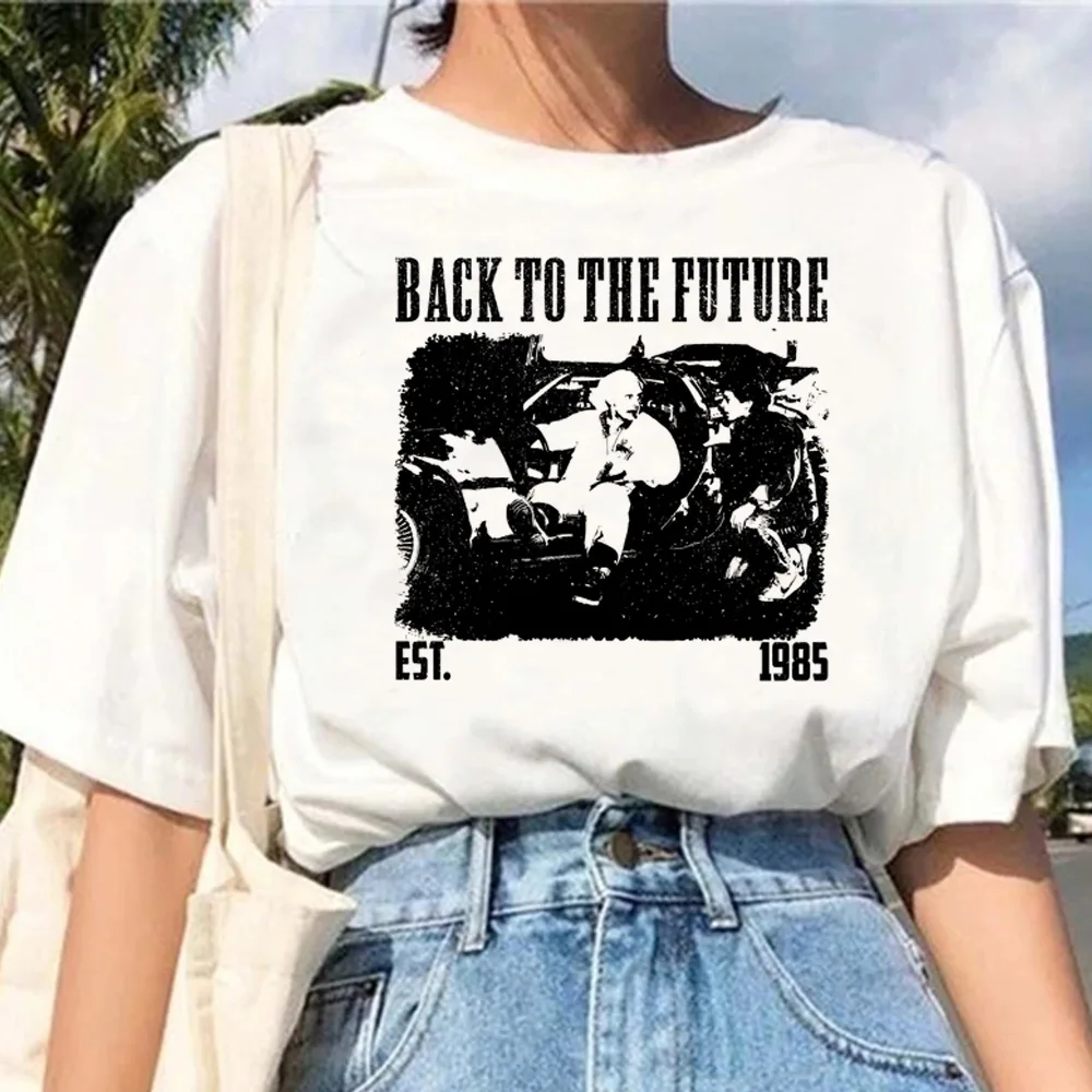 Back to the Future t-shirts women manga Tee female anime streetwear clothing