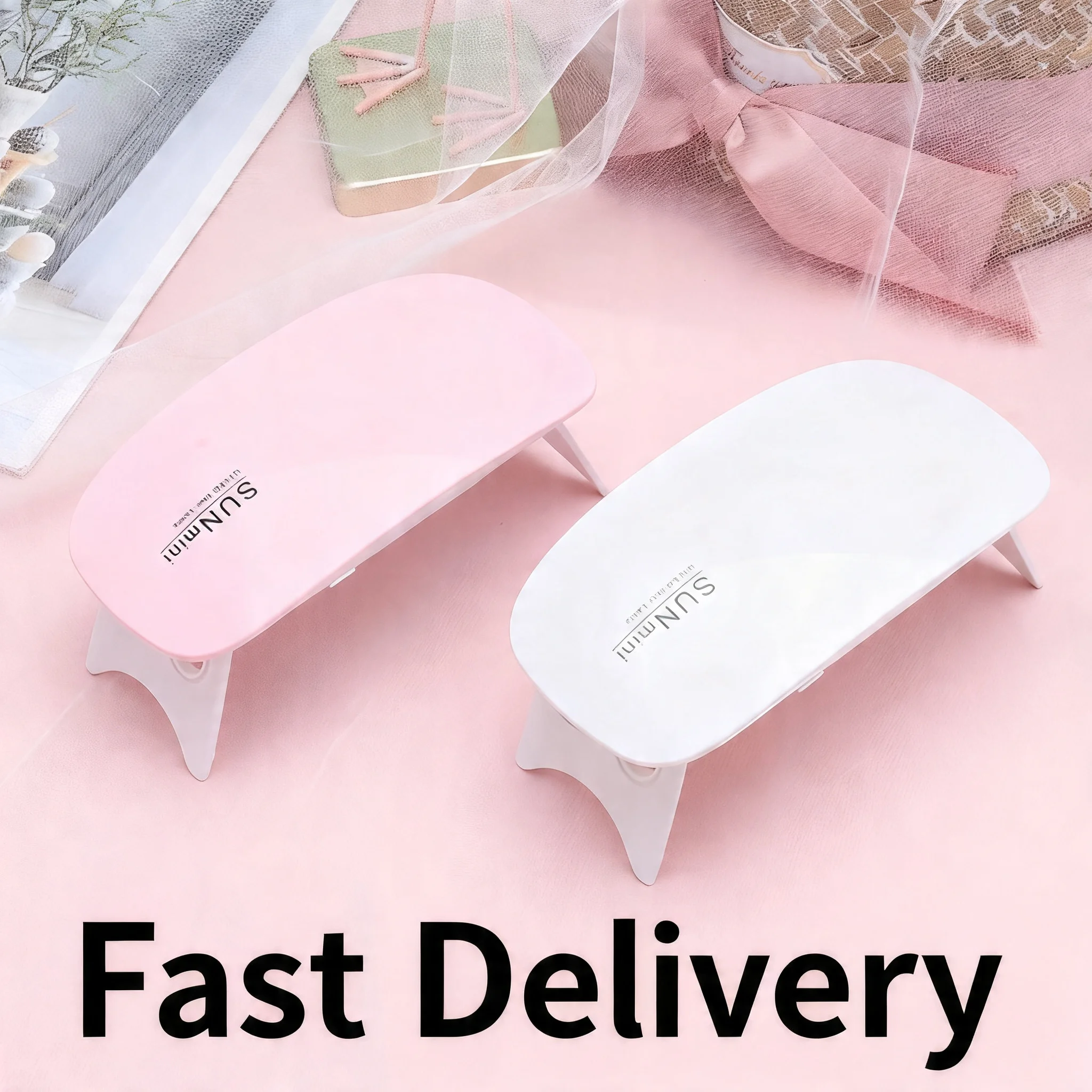 Mini UV LED Nail Lamp 6 LED Gel Nail Polish Dryer Convenient USB Interface Folding Design Manicure UV Curing Light 6V