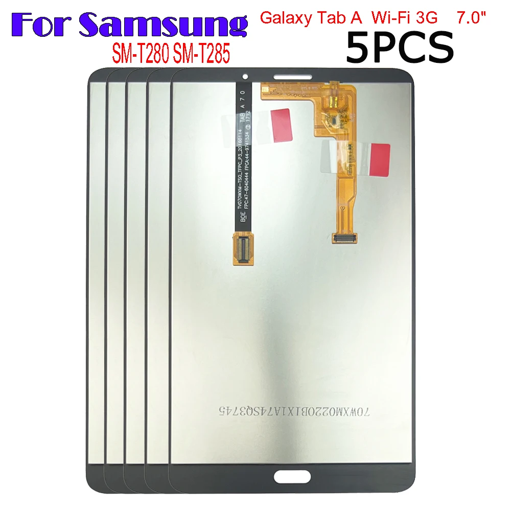 

5PCS New LCD For Samsung Galaxy Tab A 7.0 T280 T285 LCD display touch screen T280 T285 LCD Replacement