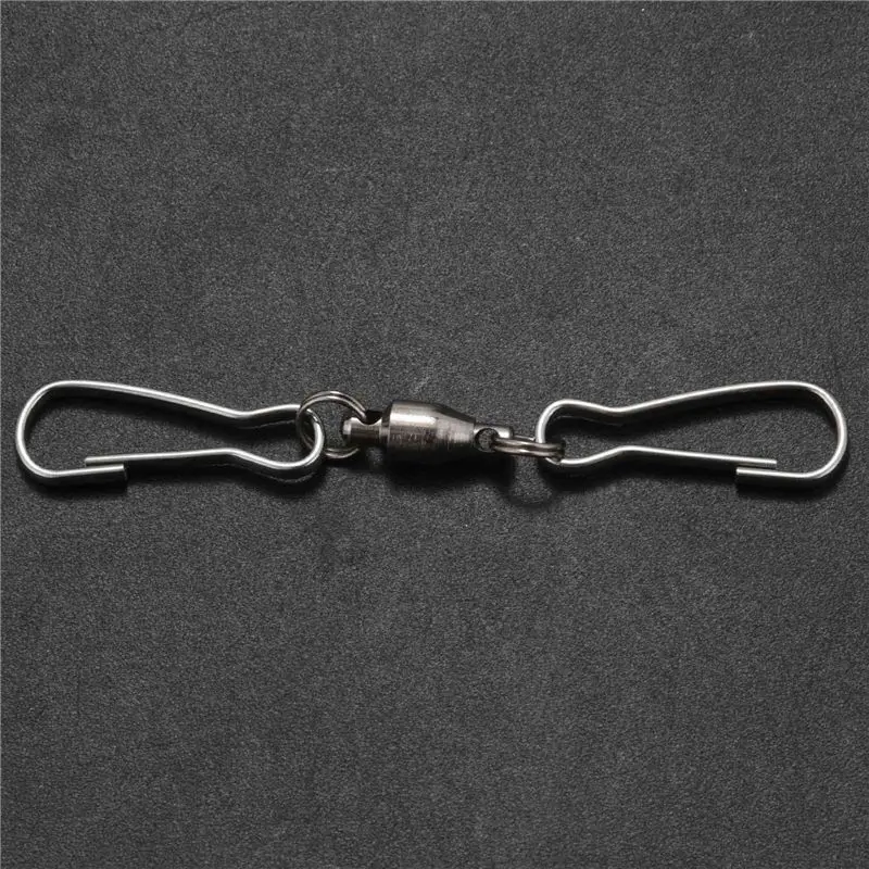 DT19 Swivel Hook Double Clip for Wind Spinners Hanging Windsock Bird Feeder 360 Rotating 24 Pack